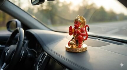 Premium Car Dashboard God Idol | Spiritual Dashboard Decor for Car | Positive Energy & Safe Driving