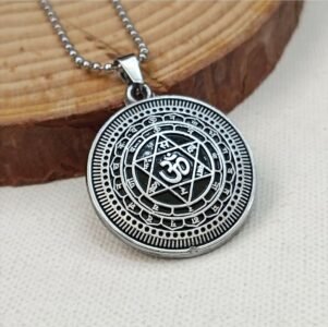 Sudarshan Chakra Yantram Pendant | Sudarshan Chakra Yantra Locket for Protection, Negativity Removal & Vishnu Blessings | Original & Energised Yantram