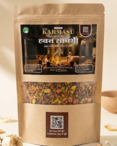 KARMASU 100% Organic Vedic Havan Samagri – Pure Herbal Havan Mix (500g